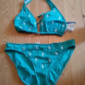 Ladies Polo two piece bikini bathing suit